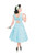 H&R London Caprice Day Dress Sky Blue Black Polka Dots Retro 1950's Pinup Style H&R London Caprice Day Dress Sky Blue Black Polka Dots Retro 1950's Pinup Style