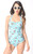 Esther Williams Palm Tree Classic Sheath Pinup Tropical Swimsuit 1 Piece E11167 Esther Williams Palm Tree Classic Sheath Pinup Tropical Swimsuit 1 Piece E11167