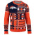 UGLY CHRISTMAS SWEATER NFL DENVER BRONCOS PATCHES FOOTBALL XMAS CREW NECK
