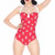 Bettie Page Ahoy Red Maillot Swimsuit Sheath Anchors 1 Piece Swim Sailor B72133