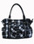 Lost Queen Rise Up Black Tartan Handcuff Gothic Punk Bag Purse BBN755BLK/WHT Lost Queen Rise Up Black Tartan Handcuff Gothic Punk Bag Purse BBN755BLK/WHT