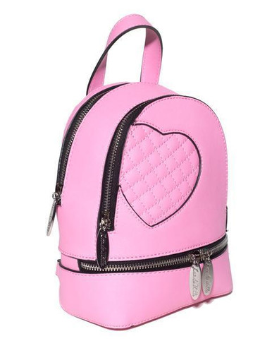 Lux de Ville Mini Sweetheart Matte Pink Emo Punk Rocker Backpack ...