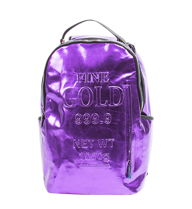 Sprayground Rose Fine Gold Brick Money Urban School Book Bag Backpack  910B1749