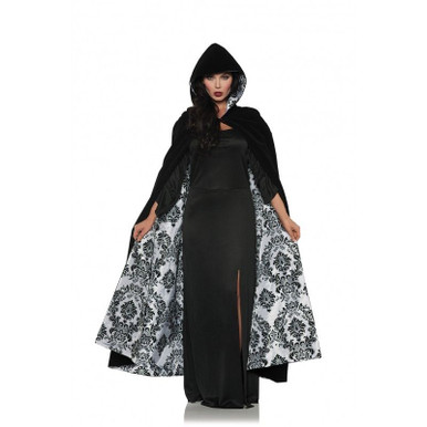 Underwraps Velvet Cape with Embossed Silver Lining