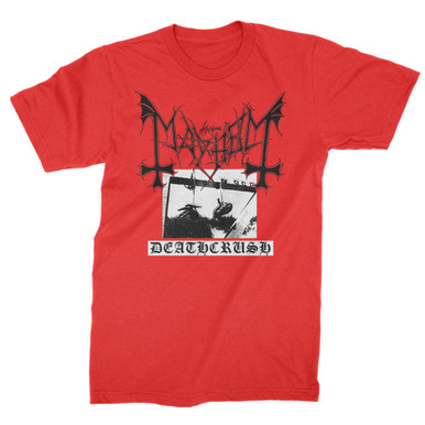 Mayhem Deathcrush Norwegian Black Metal Satanic Music Band T Shirt