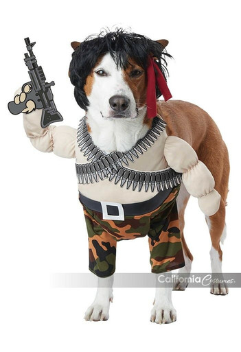 California Costumes Action Hero Rambo Pets Dogs Halloween 