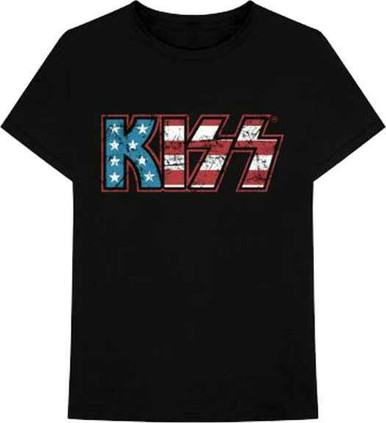 Impact Kiss Vintage Style Logo Heavy Metal 70s 80s Music Glam Rock Band T Shirt KISS31 - M Regular