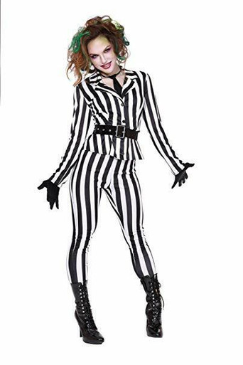 Dreamgirl Horror Honey Beetlejuice Suit Adult Womens 