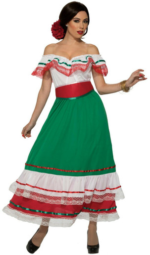 literotica halloween party dress Forum Novelties Fiesta Mexican Party Dress Adult Womens Halloween Costume  84729