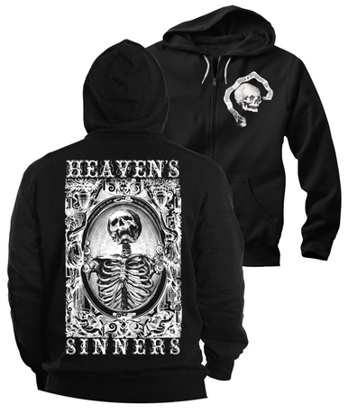 Undermycar★BEHIND VEILS SILENT SAINTS VINTAGE ZIPPED HOODIE a5496bbf-d5e9-5e87-b787-