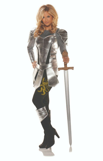 Underwraps A Knight to Remember Armor Adult Womens Halloween Costume 28619  - Fearless Apparel