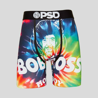 PSD Underwear Men's Boxer Briefs Bob Ross No Mistakes Just