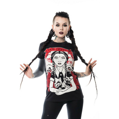 Heartless B Craft Wednesday Addams Pentagram Goth Punk Leggings A