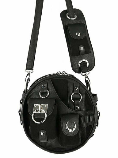 Restyle Utility Pockets Crescent Moons Gothic Punk Witch