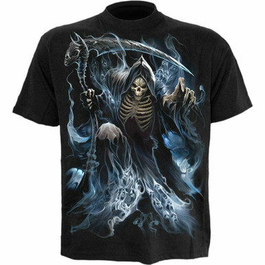 ◆IN SILENCE◆ Skeleton Ghost T-Shirt CHARCOAL 61Y3JXdqcXL.jpg