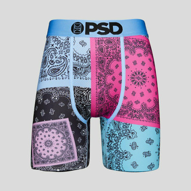 PSD Pop Art Patchwork Bandanas Boxer Briefs Mens Athletic Underwear  321180092 - Fearless Apparel