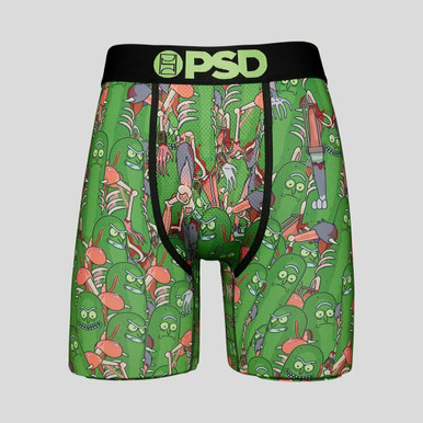 PSD Rick and Morty Pickle Rat Cartoon Animation Mens Athletic Boxers  221180094 - Fearless Apparel