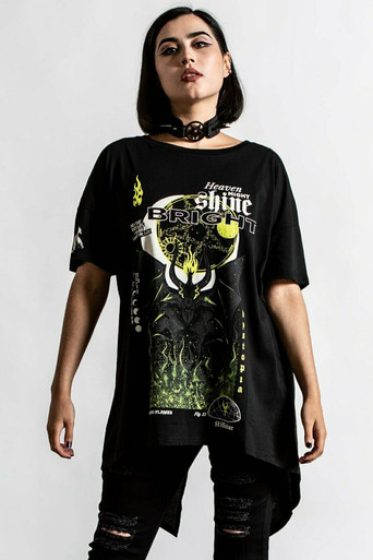 Killstar Hellrazor Gothic Occult Punk Long Sleeve Fishnet Top Shirt  KSRA000077 - Fearless Apparel