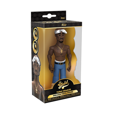 Funko POP! Gold Tupac Shakur Rapper Hip Hop Music Premium 