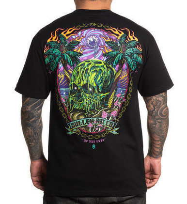 Sullen No Bad Daze Days Tropical Eye Storm Flames Skull Ink Tattoo ...