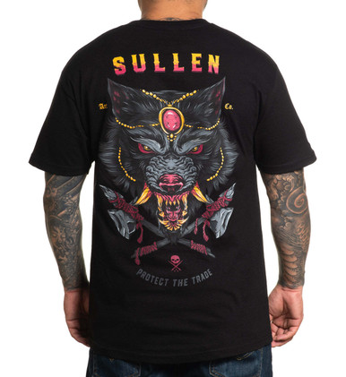 Sullen Art Collective Predator Badge Wolf Mens Premium Tattoo