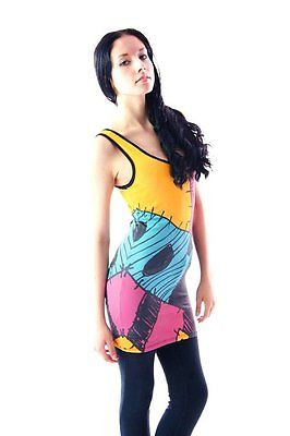 Nightmare Before Christmas I Am Sally Jack Tunic Tank Dress Costume Shirt S-3xl - XL