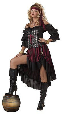 Faux Real Ladies Pirate Swashbuckler Womens Halloween Costume Shirt F138787 - 2XL