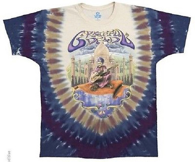 Grateful Dead Banjo Country Skeleton Rock Music Tie Dye Mens T Shirt M-6xl - M