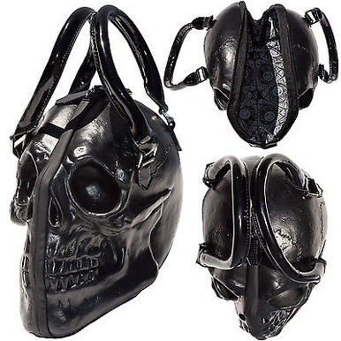 Kreepsville 666 Skull Black Purse Death Skull Skeleton Coffin