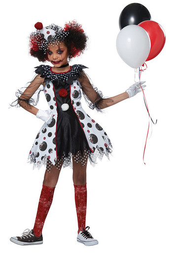 California Costumes Creepy Clown Glow Mask Circus Boys Halloween Child 00299