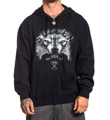 Sullen Clothing Pack Mentality Tattoo Artist Adult Mens Zip Up Hoodie SCM0004