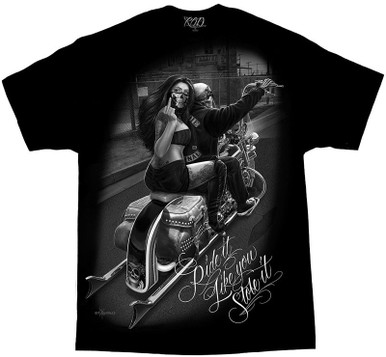 T-shirt Unisexe Drive It Like You Stole It - 100% Coton - Graphique Voiture - Neuf Avec étiquettes