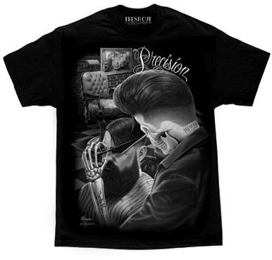 First-class gifts at secondhand stores David Gonzales Art DGA Fresh Cut Precision Barber Shop Adult Mens T Tee