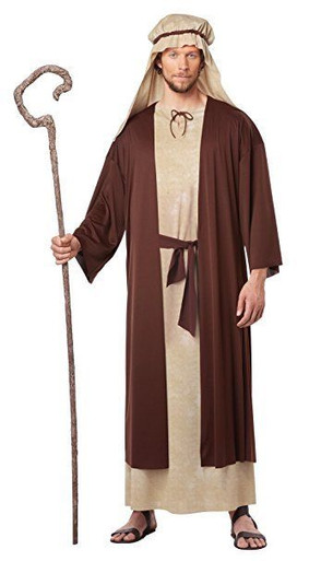 christmas jesus dress up Jesus Kids Religious Jesus Christ Costume Set With Shawl, Wig, Robe & Belt Cord for Boys