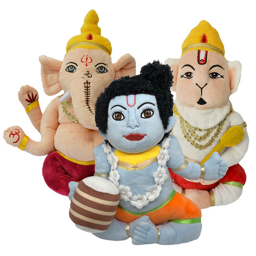 Ganesh, Hanuman & Krishna