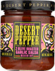 Desert Pepper: 2 Olive Roasted Garlic Medium Hot Salsa, 16 Oz