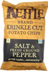 Kettle Brand: Krinkle Cut Potato Chips Salt & Fresh Ground Pepper, 13 Oz