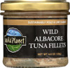 Wild Planet: Wild Albacore Tuna Fillets, 4.5 Oz