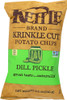 Kettle Brand: Krinkle Cut Potato Chips Dill Pickle, 8.5 Oz