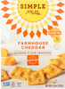 Simple Mills: Almond Flour Crackers Farmhouse Cheddar, 4.25 Oz