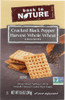 Back To Nature: Cracked Black Pepper Harvest Whole Wheat Crackers, 8.5 Oz