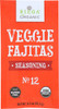 Riega Foods: Organic Seasoning Veggie Fajitas, 0.9 Oz