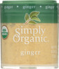 Simply Organic: Mini Ground Ginger, .42 Oz