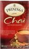 Twining Tea: Tea Chai Tea 100% Natural Ingredients, 20 Tea Bags, 1.41 Oz