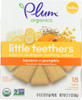 Plum Organics: Little Yums Organic Teething Wafers Pumpkin & Banana 6 Packs, 3 Oz