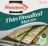 Manischewitz: Thin Unsalted Matzos, 10 Oz