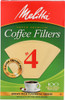 Melitta: Coffee Filter Brown No. 4, 100 Pc