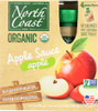 North Coast: Applesauce 4 Pack Pouch Organic, 12.8 Oz