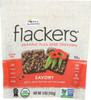 Doctor In The Kitchen: Flackers Flax Seed Crackers Savory Garlic-onion-basil And Red Chile Pepper, 5 Oz