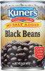 Kuner's: Black Beans No Salt Added, 15 Oz